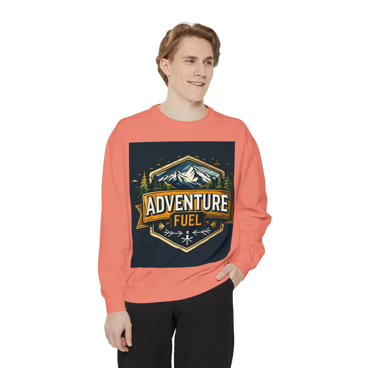 Adventure Fuel Sweatshirt — Mountain Outdoor Graphic Crewneck