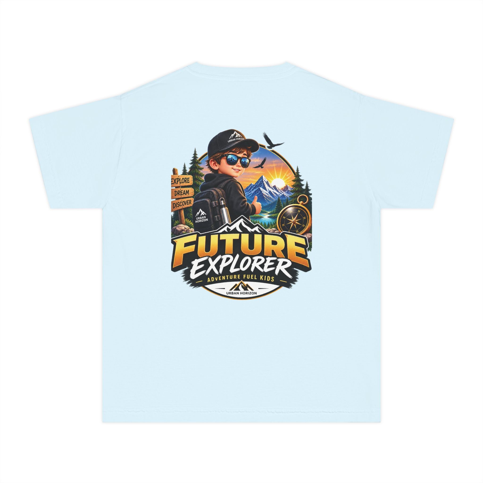 Youth Tee — "Future Explorer" Adventure Kids Graphic Shirt