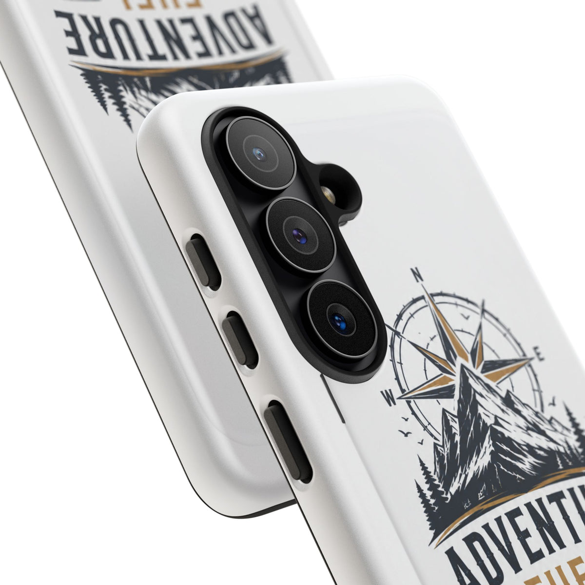 Adventure Fuel Phone Case — Compass & Mountain Travel Protective Cover