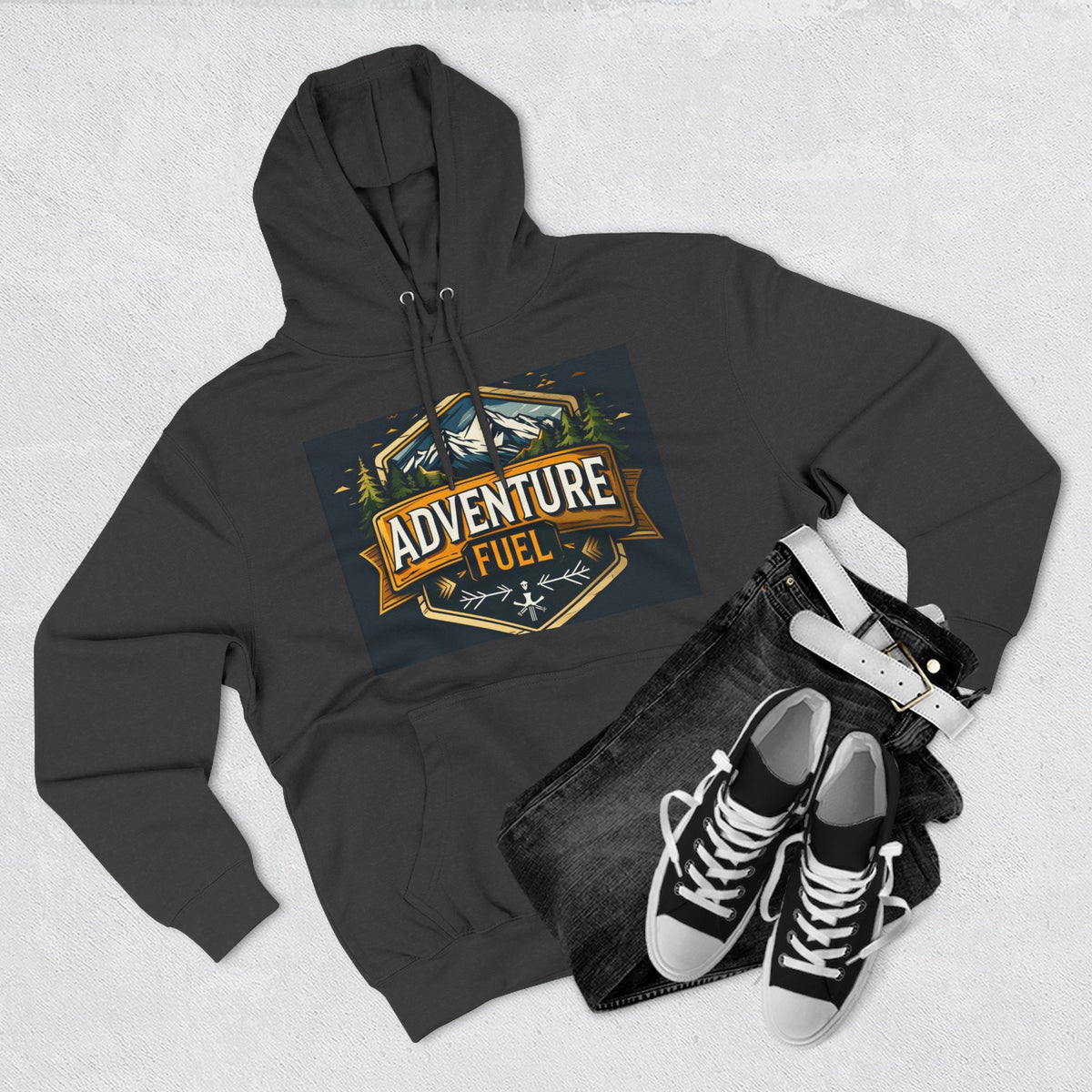 Adventure Fuel Hoodie — Outdoor Camping Graphic Pullover