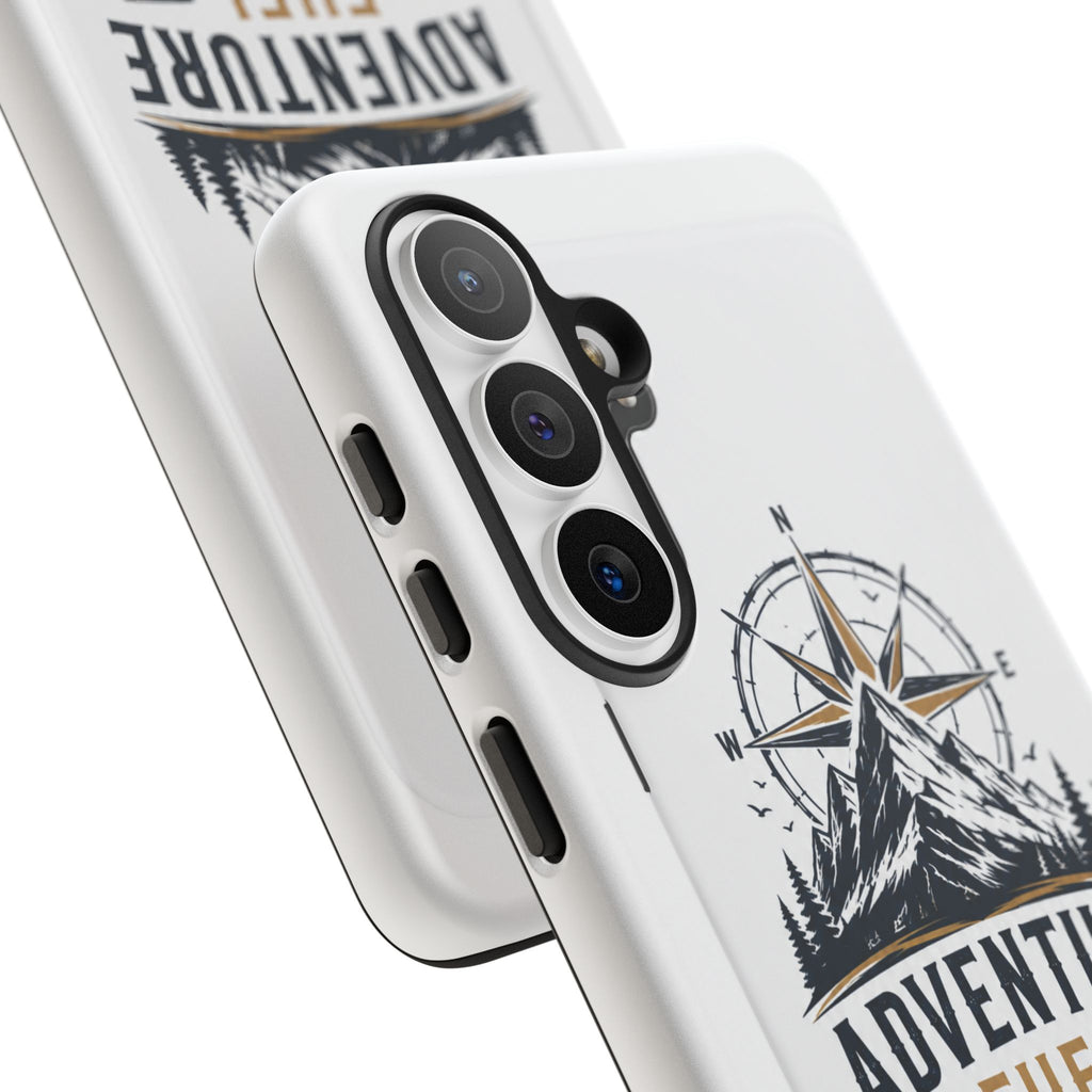 Adventure Fuel Phone Case — Compass & Mountain Travel Protective Cover