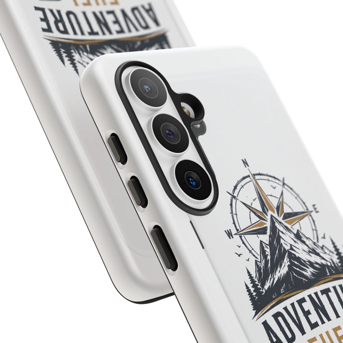 Adventure Fuel Phone Case — Compass & Mountain Travel Protective Cover