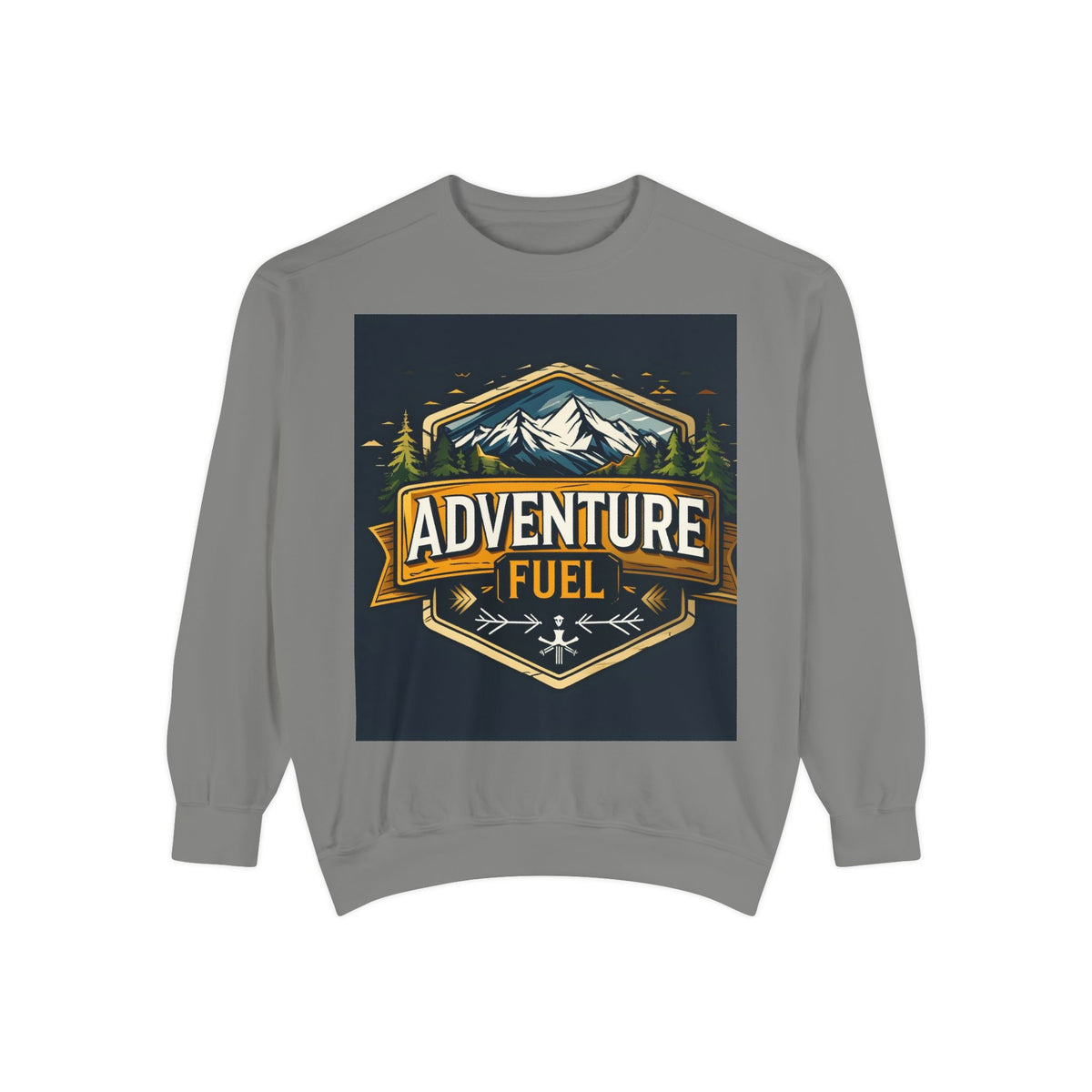 Adventure Fuel Sweatshirt — Mountain Outdoor Graphic Crewneck