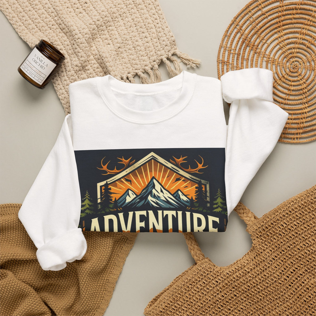 Adventure Fuel Sweatshirt — Outdoor Mountain Crewneck