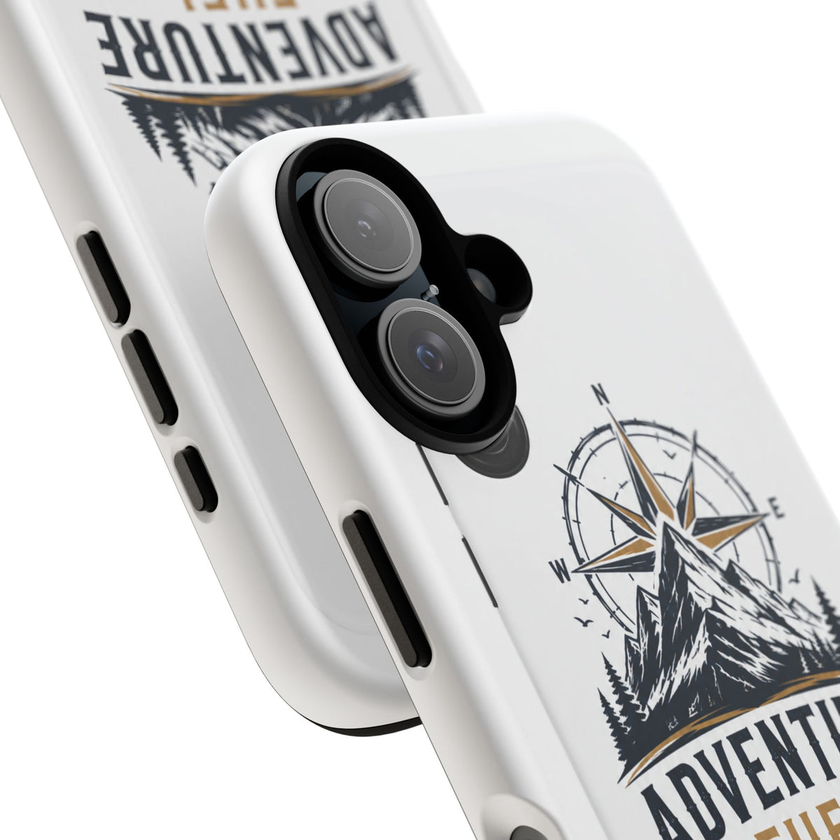 Adventure Fuel Phone Case — Compass & Mountain Travel Protective Cover