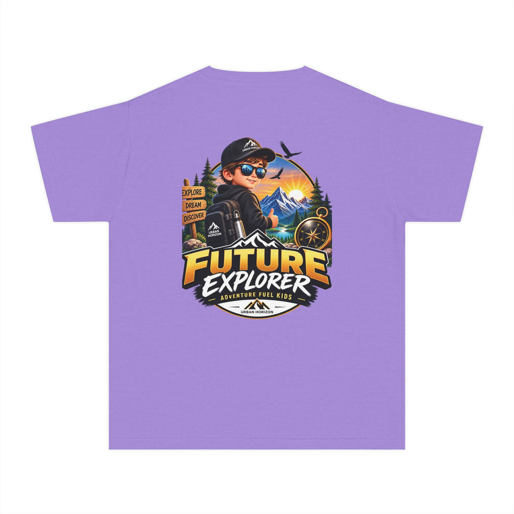 Youth Tee — "Future Explorer" Adventure Kids Graphic Shirt