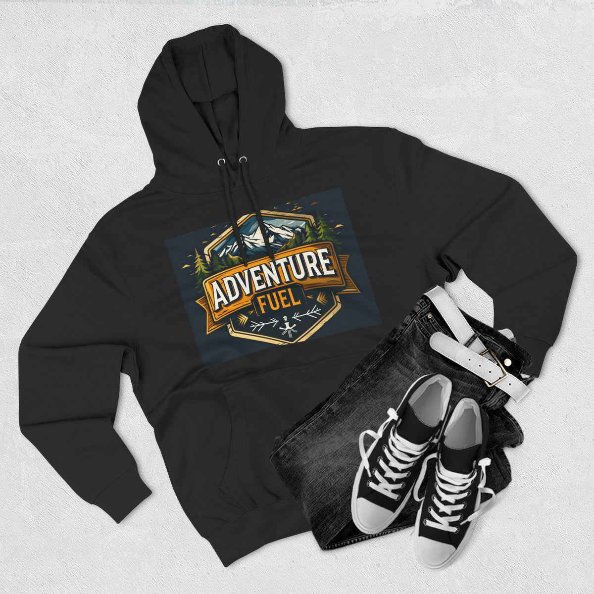 Adventure Fuel Hoodie — Outdoor Camping Graphic Pullover