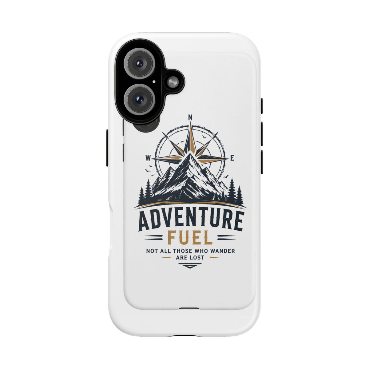 Adventure Fuel Phone Case — Compass & Mountain Travel Protective Cover