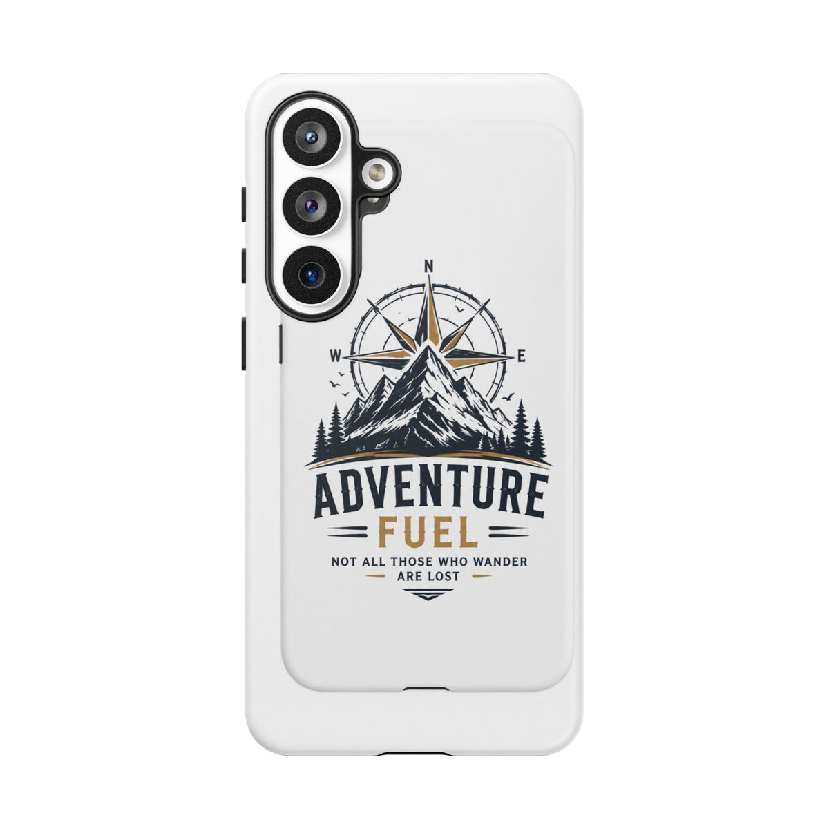Adventure Fuel Phone Case — Compass & Mountain Travel Protective Cover