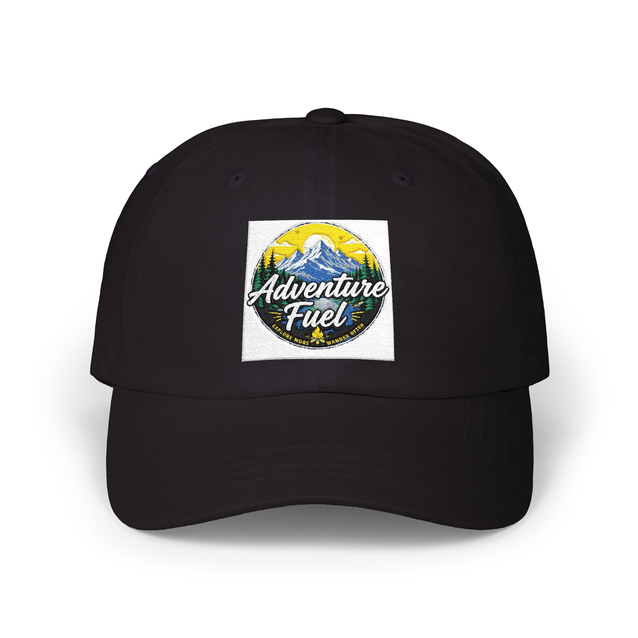 Adventure Fuel Dad Cap – Outdoor Mountain Patch Baseball Hat