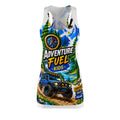 Racerback Dress — "Adventure Fuel Kids" Off-Road Mountain Print