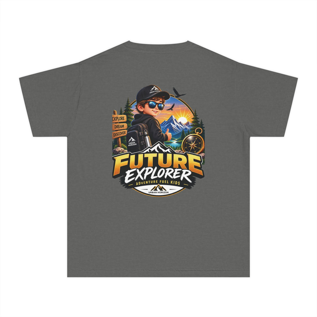Youth Tee — "Future Explorer" Adventure Kids Graphic Shirt