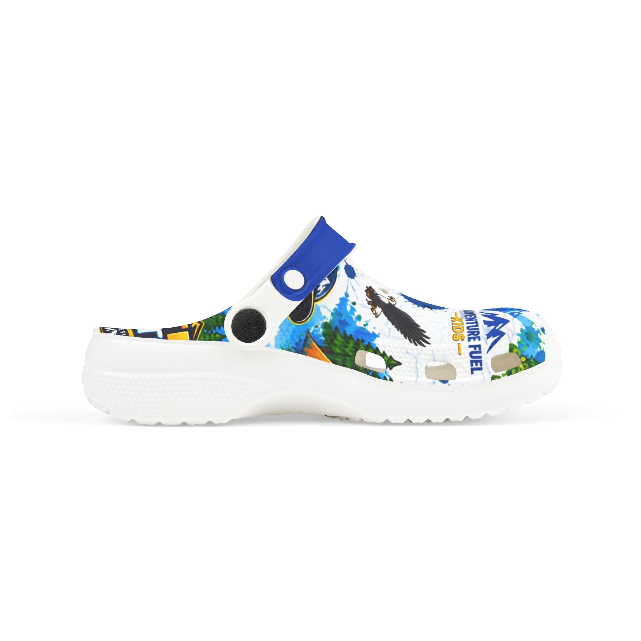 Kids Adventure Clogs – 'Adventure Is Out There' EVA Foam Slip-Ons