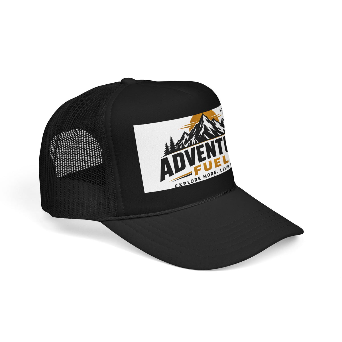 Adventure Fuel Trucker Hat — Explore More Live More Foam Cap
