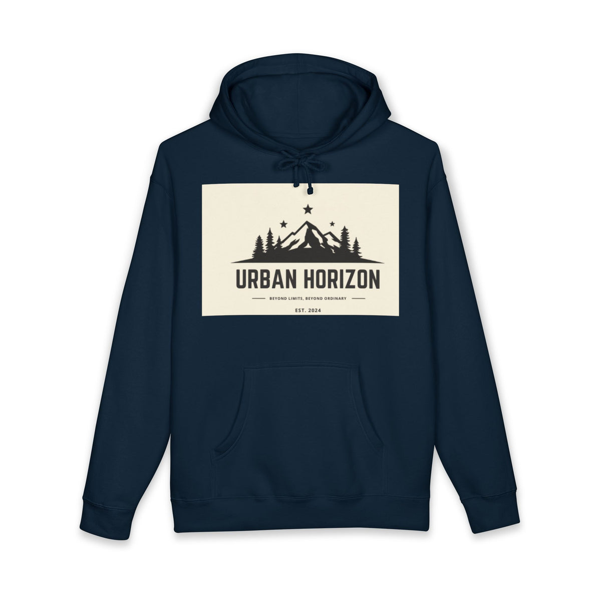 Urban Horizon Hoodie — Mountain Forest Graphic Hooded Sweatshirt