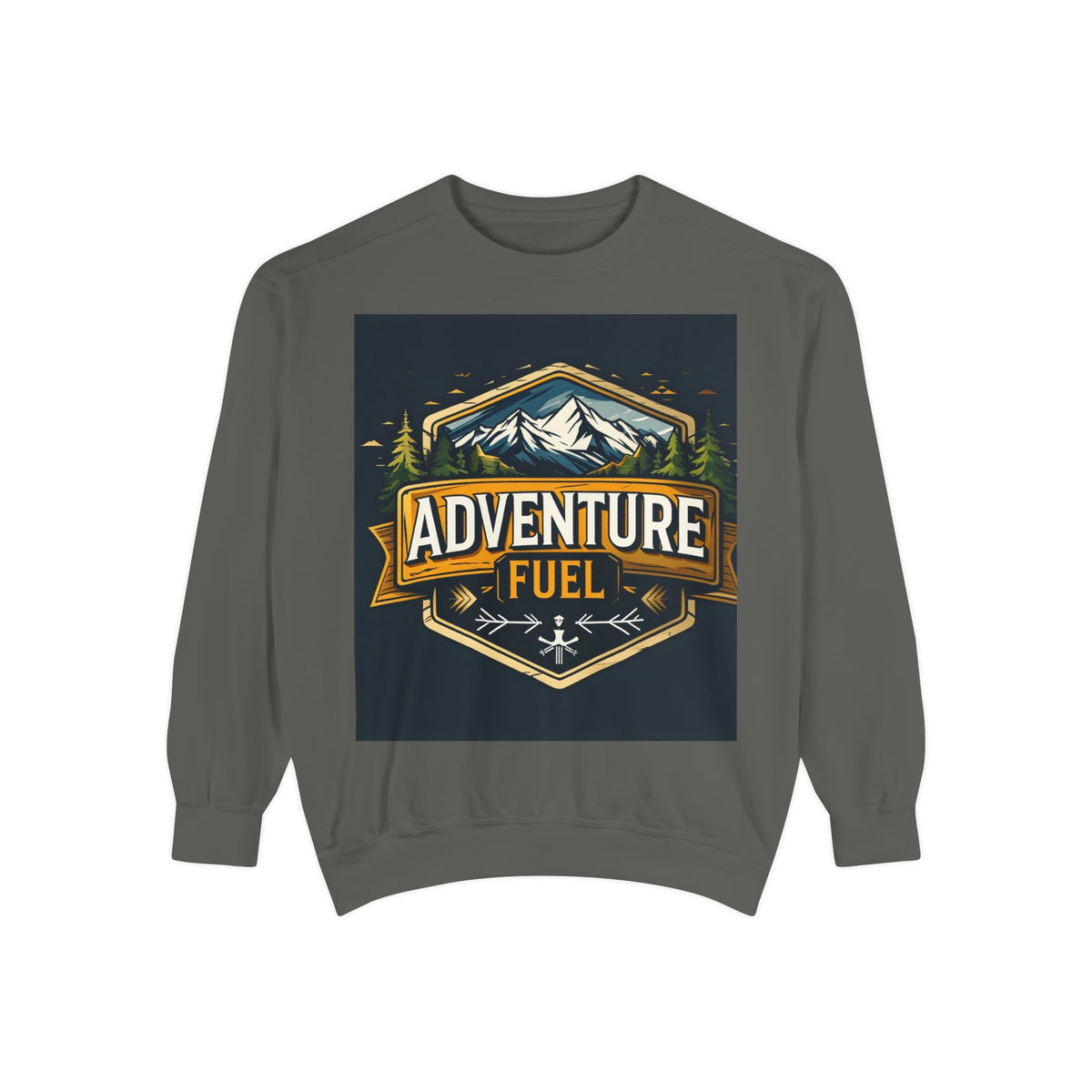 Adventure Fuel Sweatshirt — Mountain Outdoor Graphic Crewneck