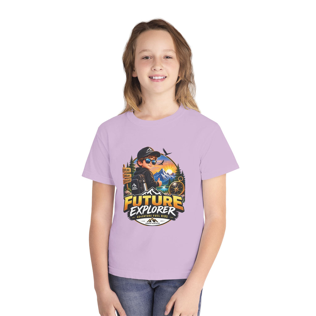Youth Tee — "Future Explorer" Adventure Kids Graphic Shirt