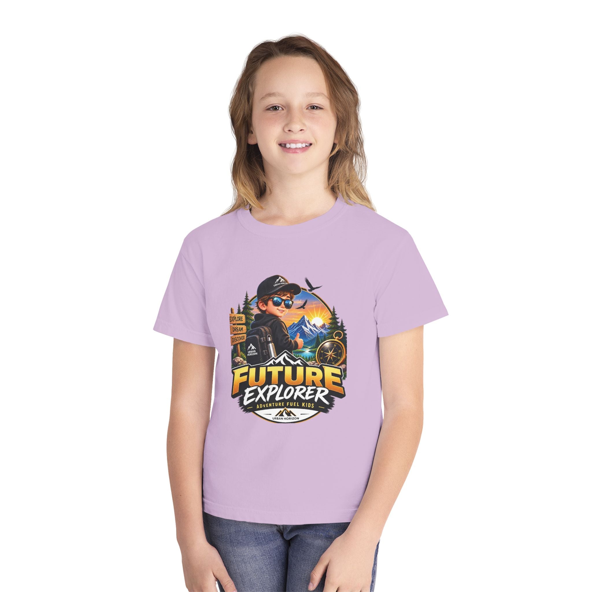 Youth Tee — "Future Explorer" Adventure Kids Graphic Shirt