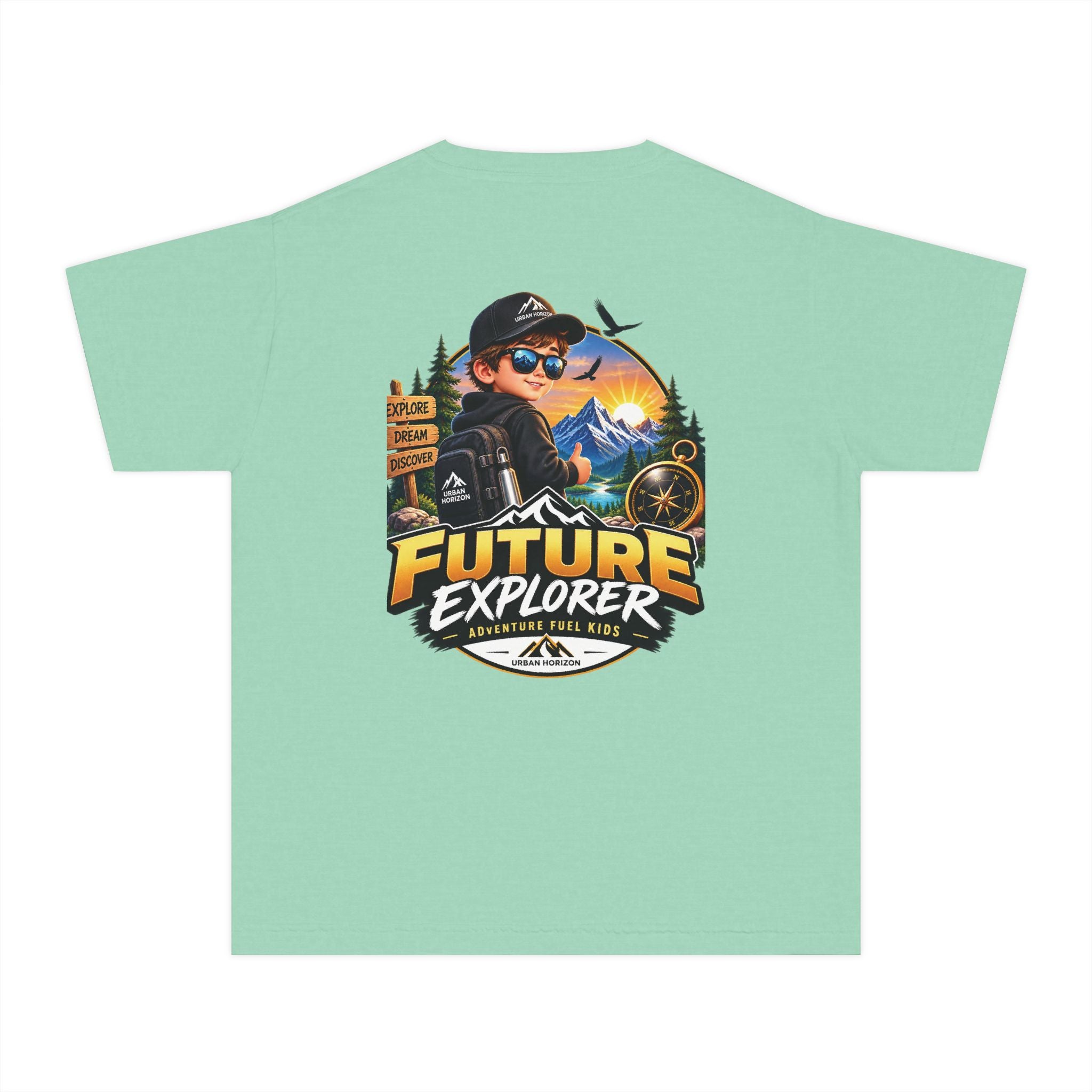 Youth Tee — "Future Explorer" Adventure Kids Graphic Shirt