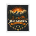 Adventure Camp Velveteen Blanket — "Urban Horizon UK: Adventure Fuel" Camping Throw