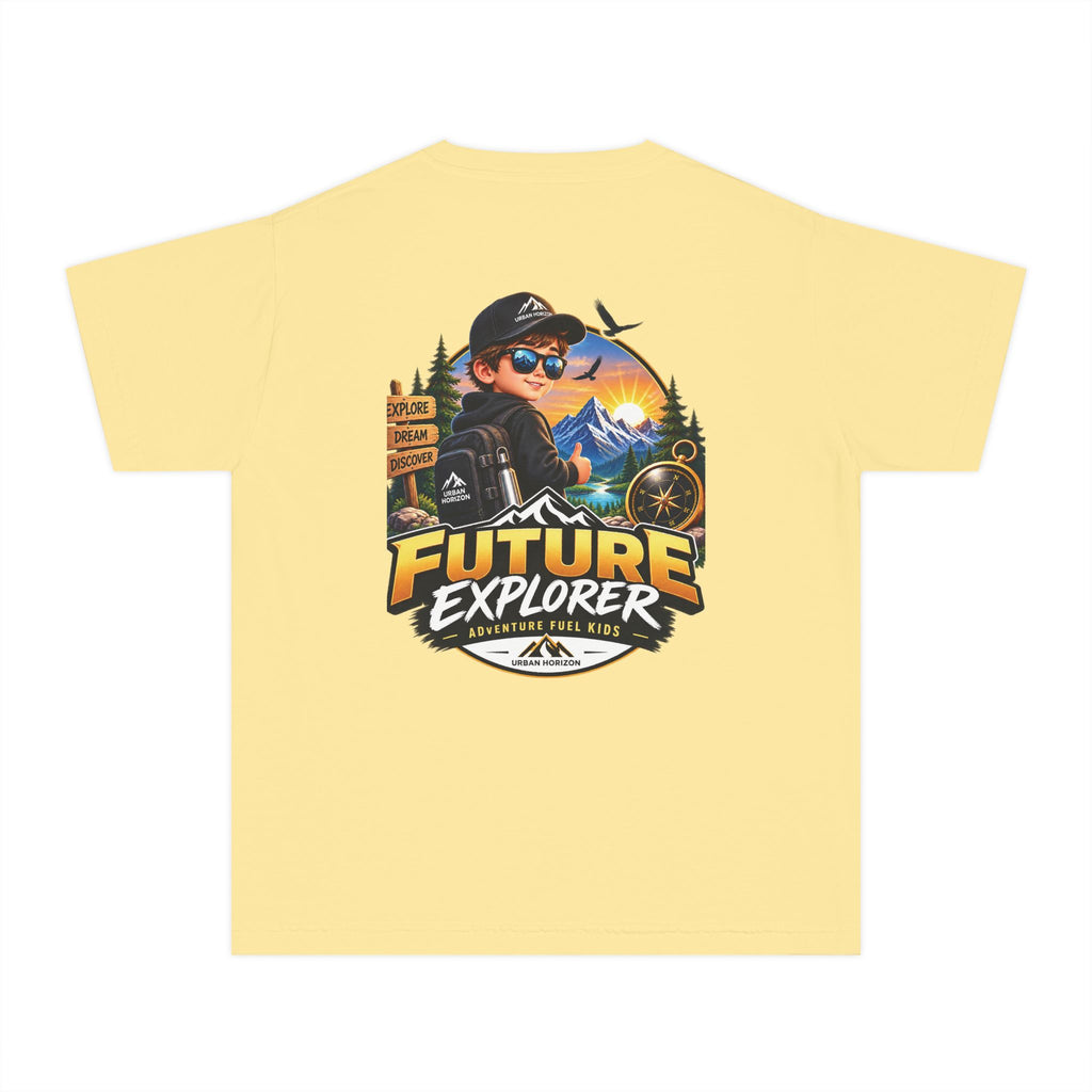 Youth Tee — "Future Explorer" Adventure Kids Graphic Shirt