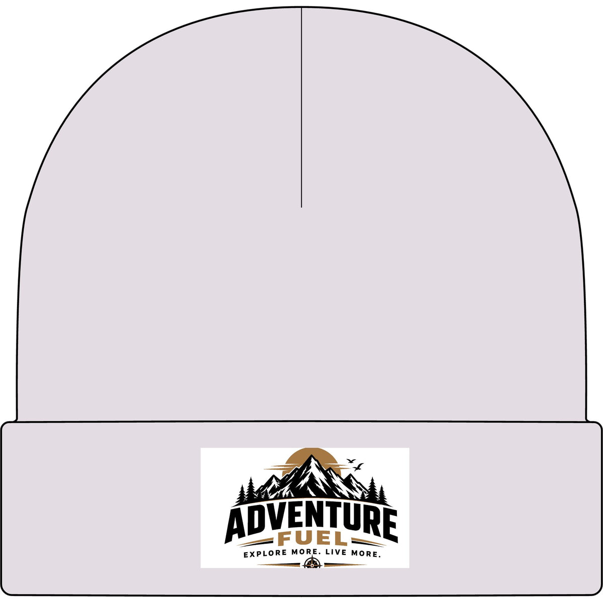 Adventure Fuel Cuff Beanie — Mountain Logo Knit Hat