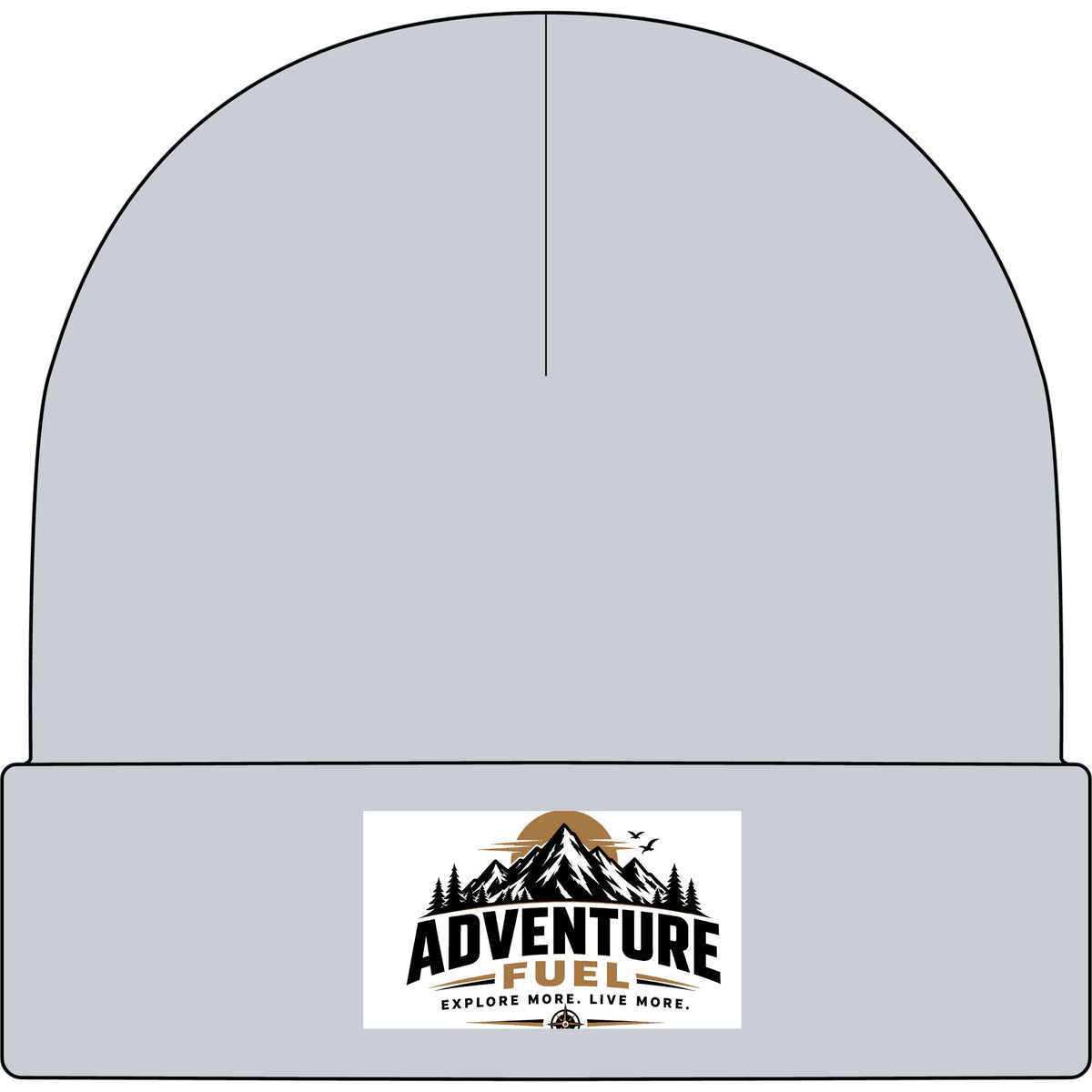 Adventure Fuel Cuff Beanie — Mountain Logo Knit Hat