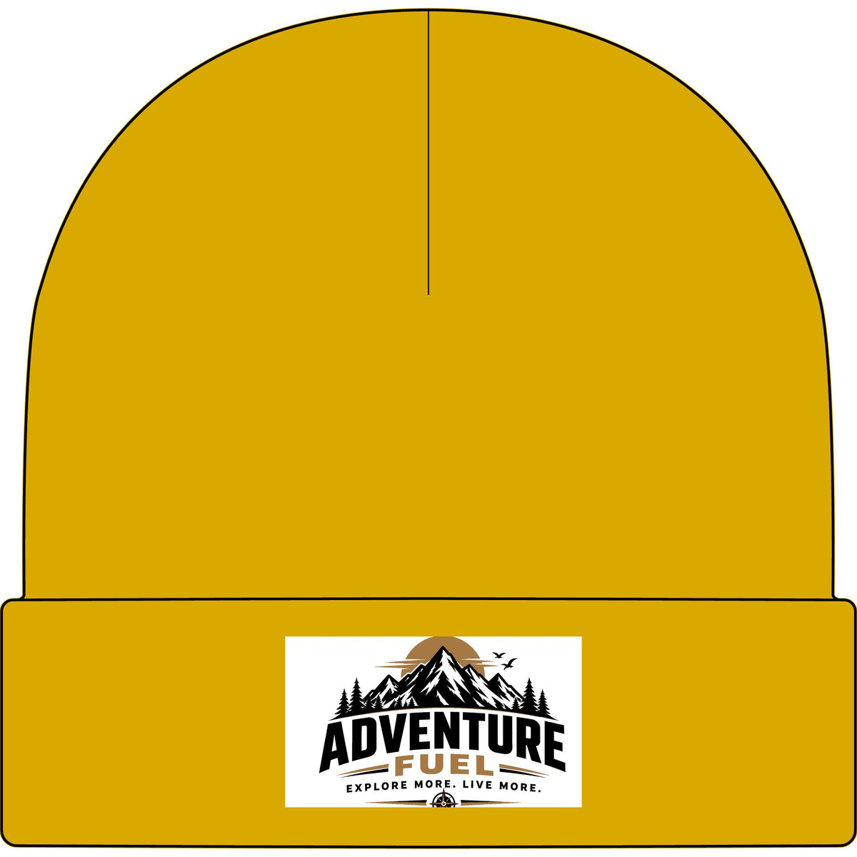 Adventure Fuel Cuff Beanie — Mountain Logo Knit Hat