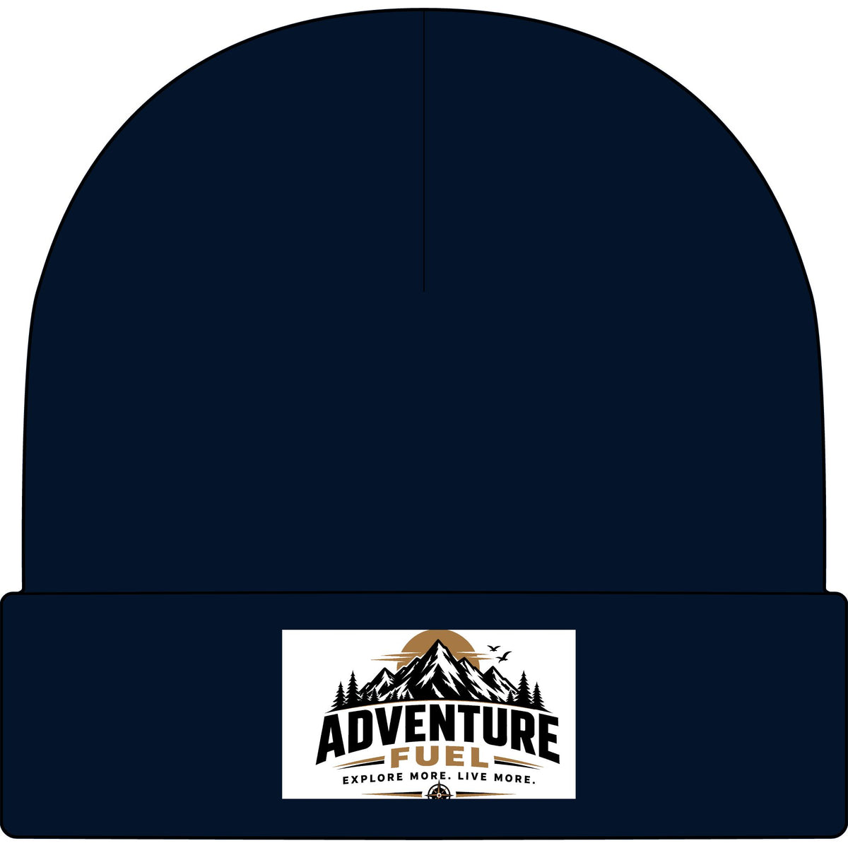 Adventure Fuel Cuff Beanie — Mountain Logo Knit Hat