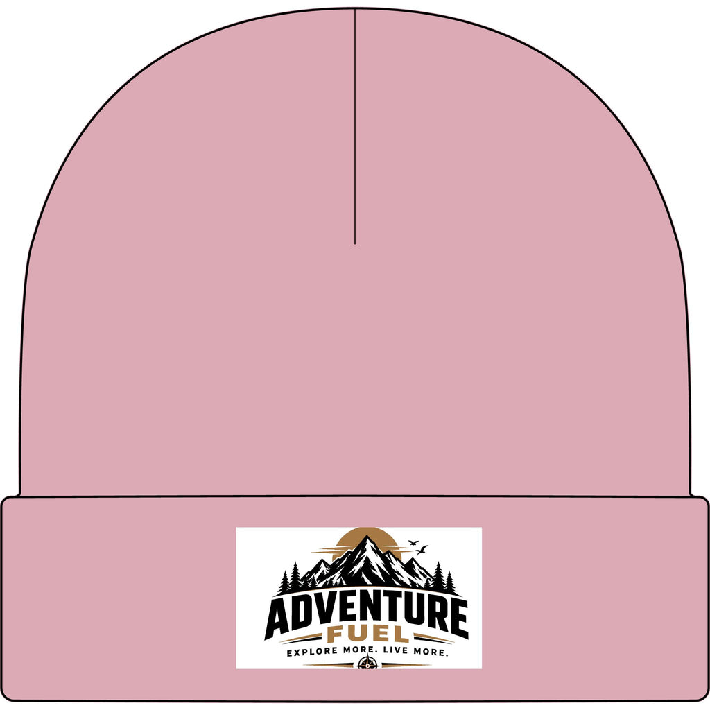 Adventure Fuel Cuff Beanie — Mountain Logo Knit Hat