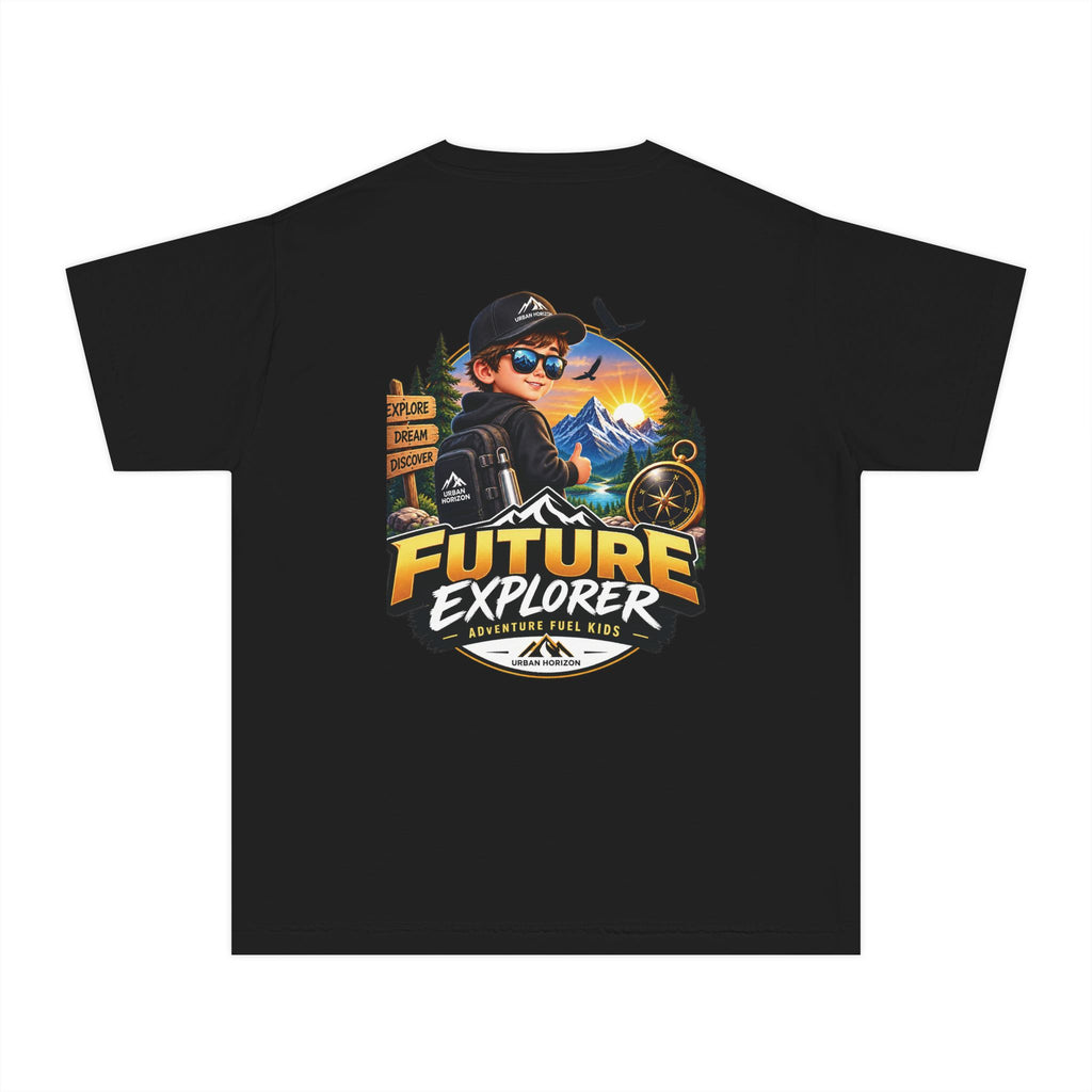 Youth Tee — "Future Explorer" Adventure Kids Graphic Shirt