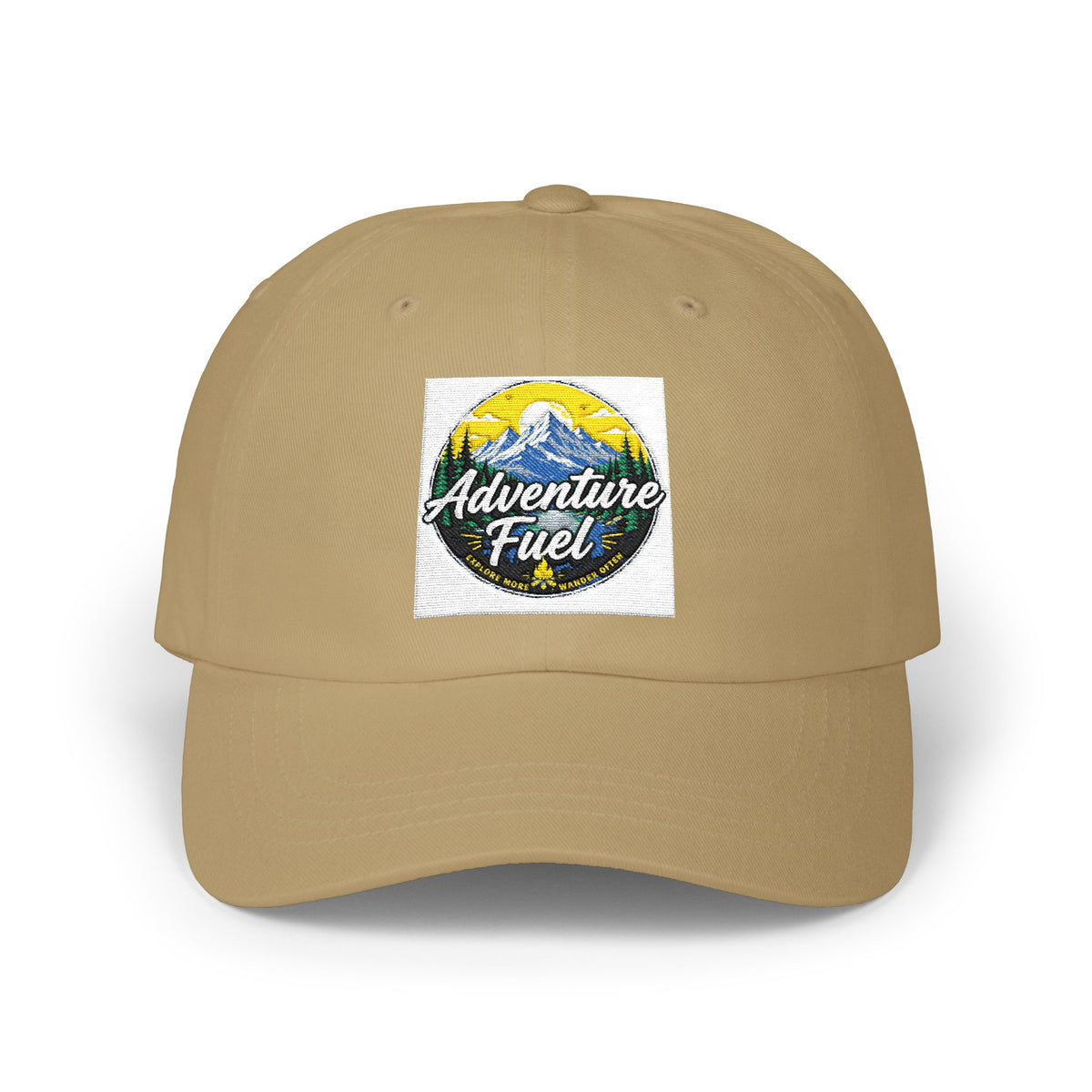 Adventure Fuel Dad Cap – Outdoor Mountain Patch Baseball Hat