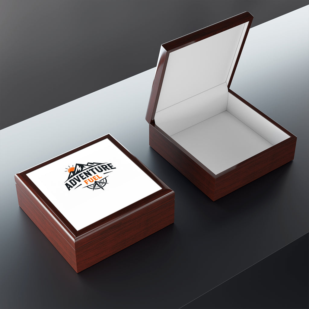 Adventure Fuel Jewelry Box — Mountain Compass Keepsake Box