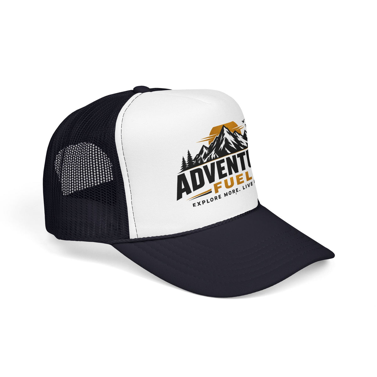 Adventure Fuel Trucker Hat — Explore More Live More Foam Cap