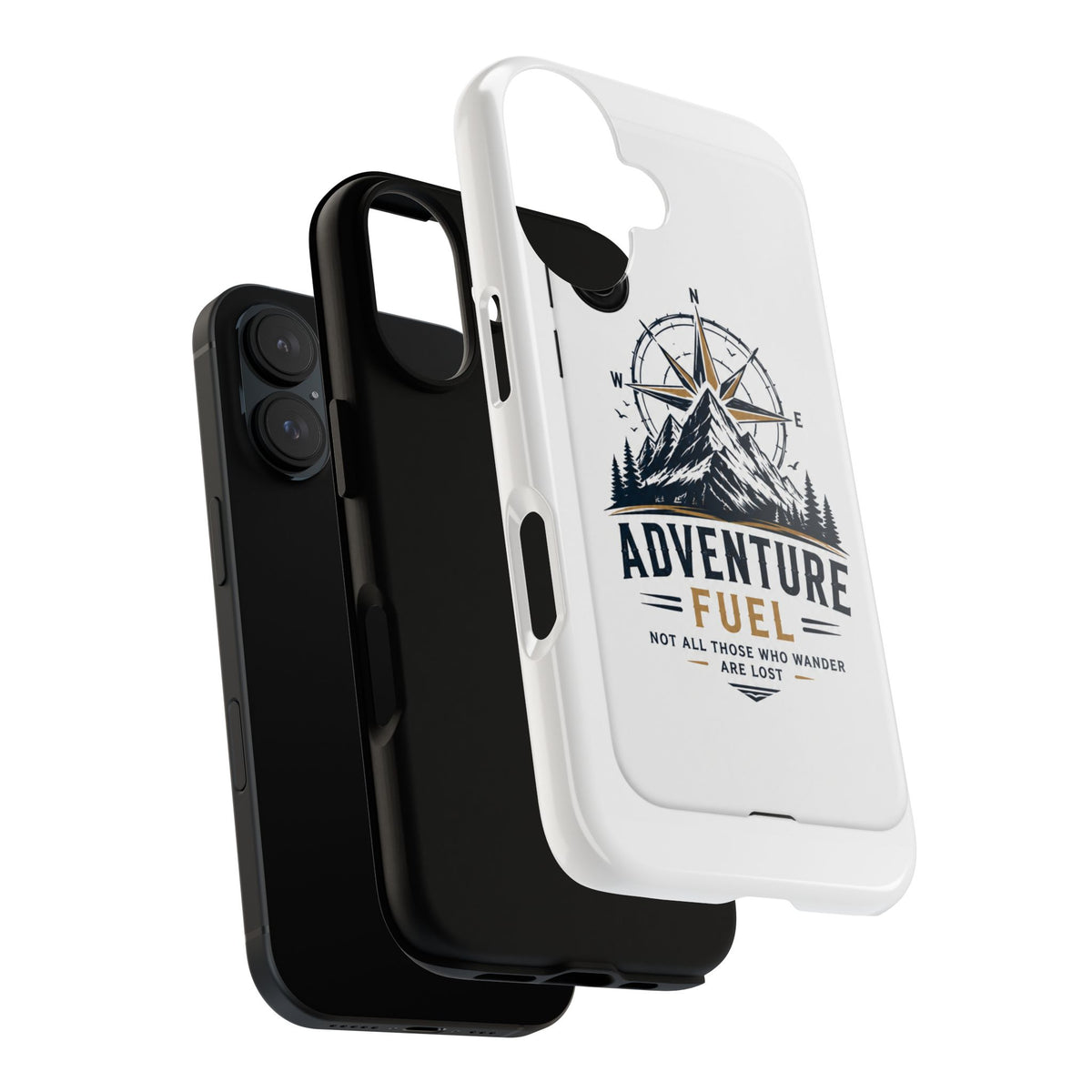Adventure Fuel Phone Case — Compass & Mountain Travel Protective Cover