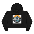 Adventure Fuel Crop Hoodie — Mountain Camping Graphic Hoodie