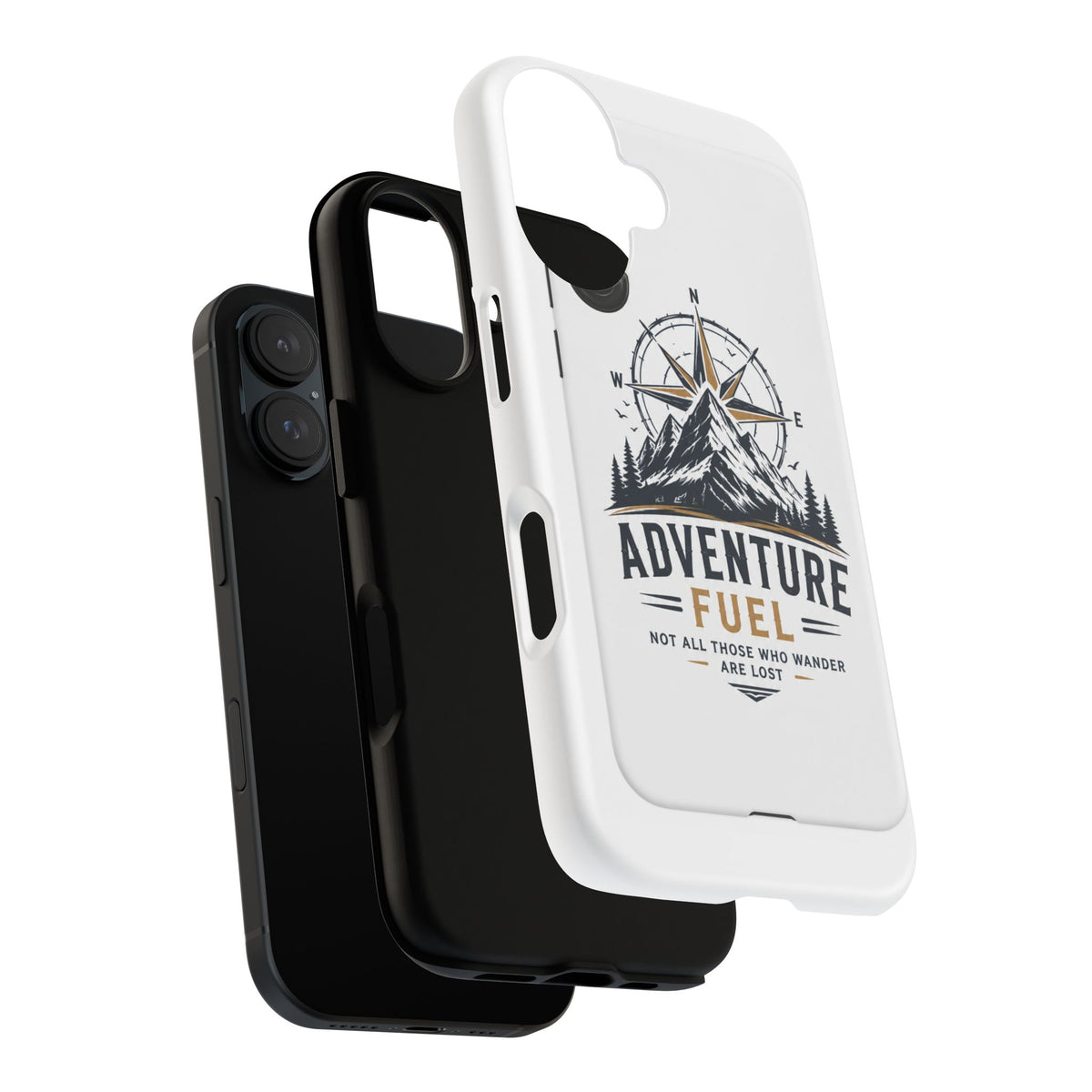 Adventure Fuel Phone Case — Compass & Mountain Travel Protective Cover