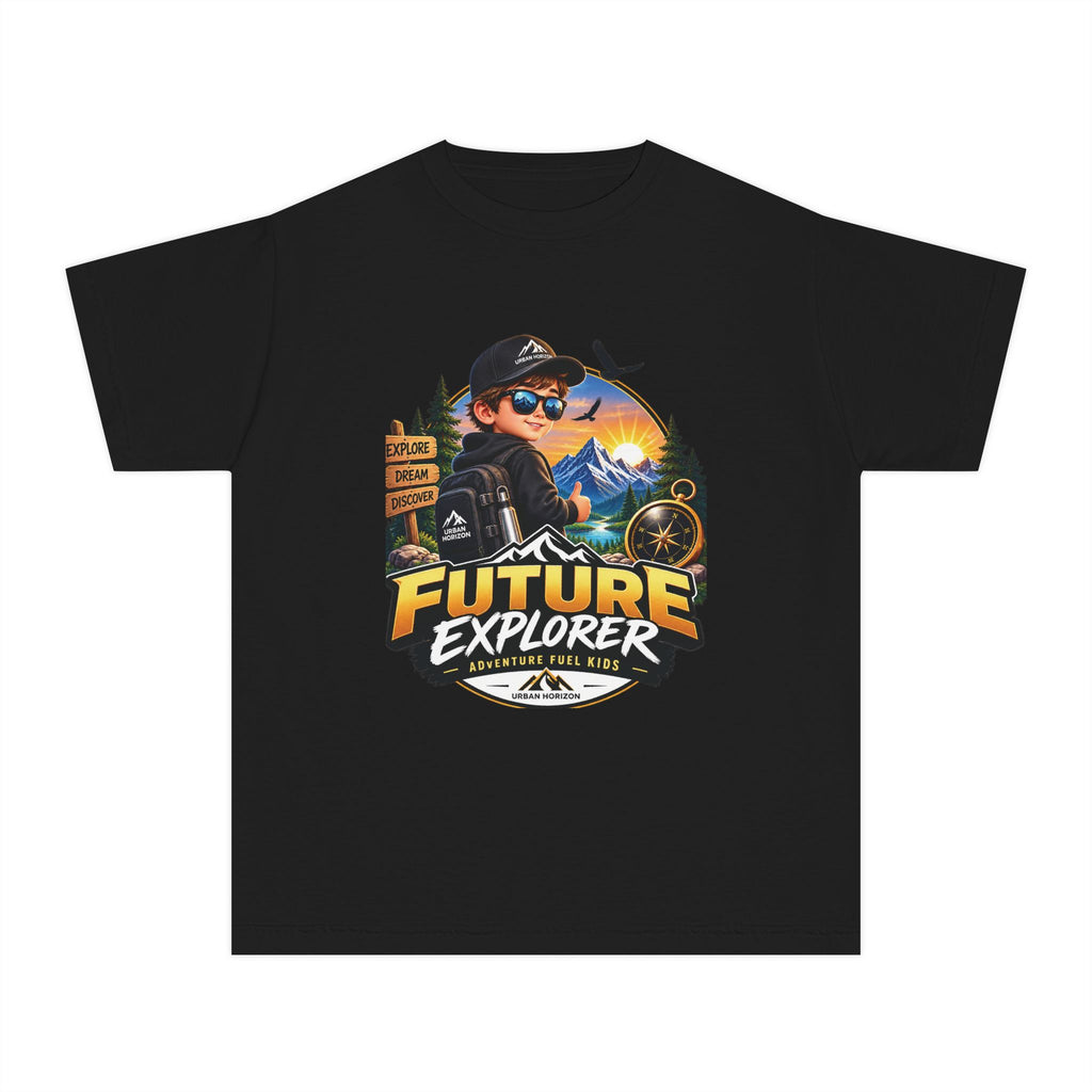 Youth Tee — "Future Explorer" Adventure Kids Graphic Shirt