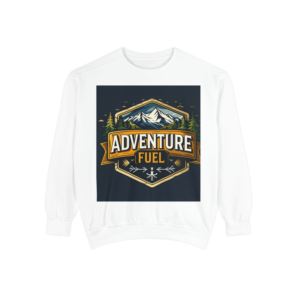 Adventure Fuel Sweatshirt — Mountain Outdoor Graphic Crewneck