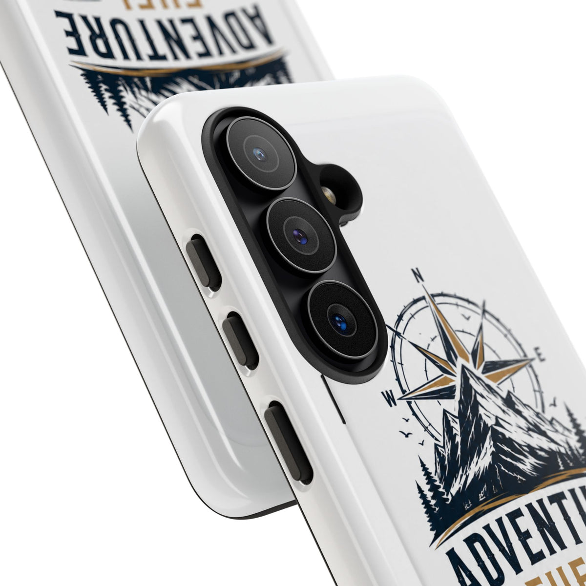 Adventure Fuel Phone Case — Compass & Mountain Travel Protective Cover