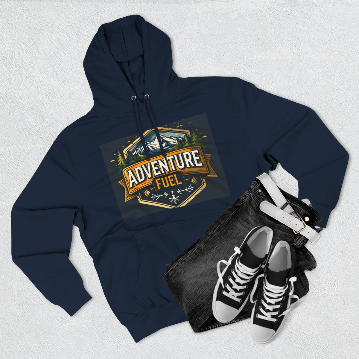Adventure Fuel Hoodie — Outdoor Camping Graphic Pullover