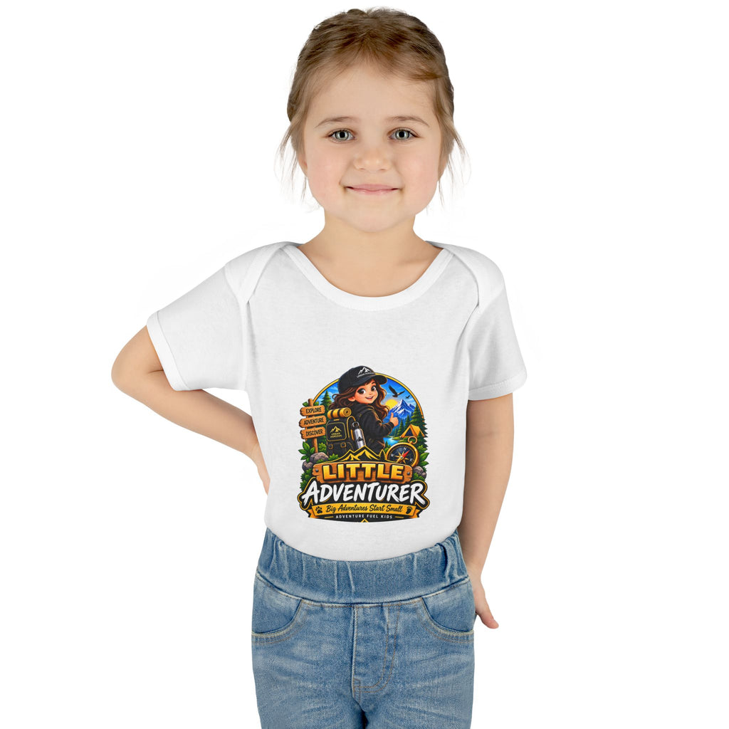 Little Adventurer Baby Bodysuit — Infant Explorer Graphic Onesie