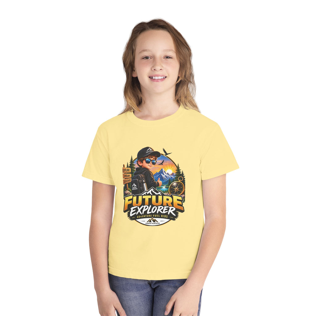 Youth Tee — "Future Explorer" Adventure Kids Graphic Shirt