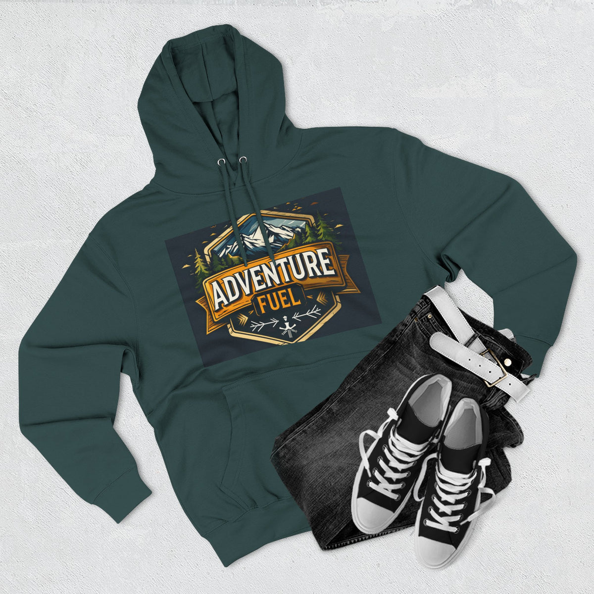Adventure Fuel Hoodie — Outdoor Camping Graphic Pullover