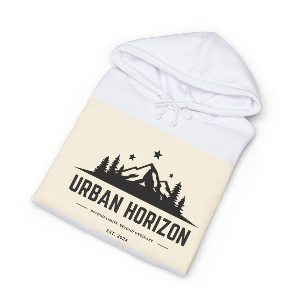 Urban Horizon Hoodie — Mountain Forest Graphic Hooded Sweatshirt