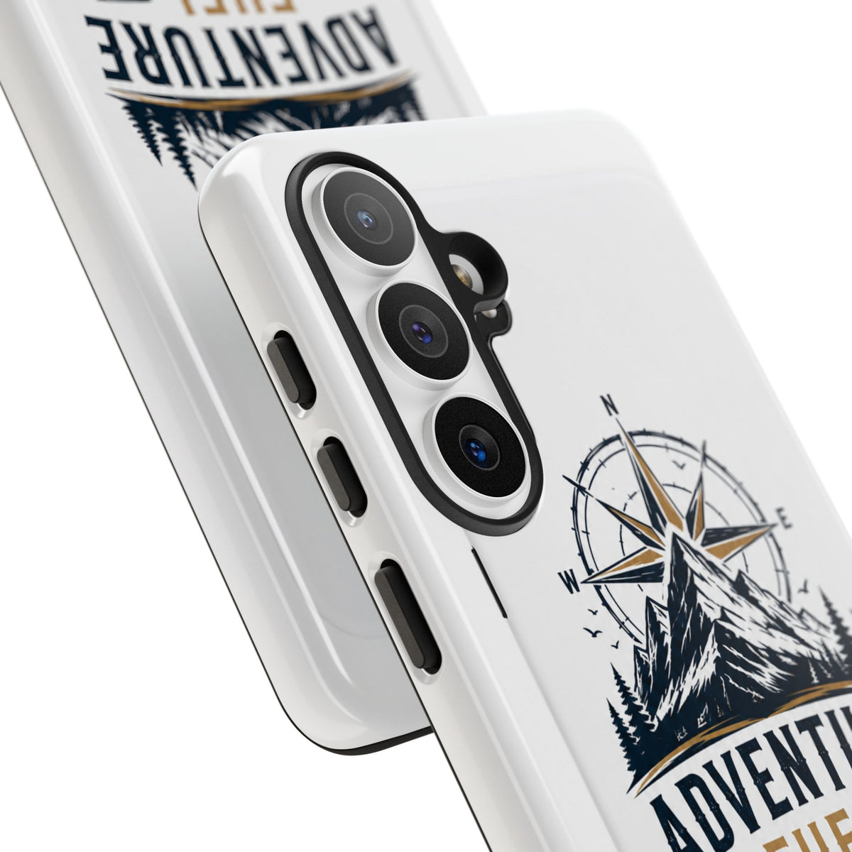 Adventure Fuel Phone Case — Compass & Mountain Travel Protective Cover