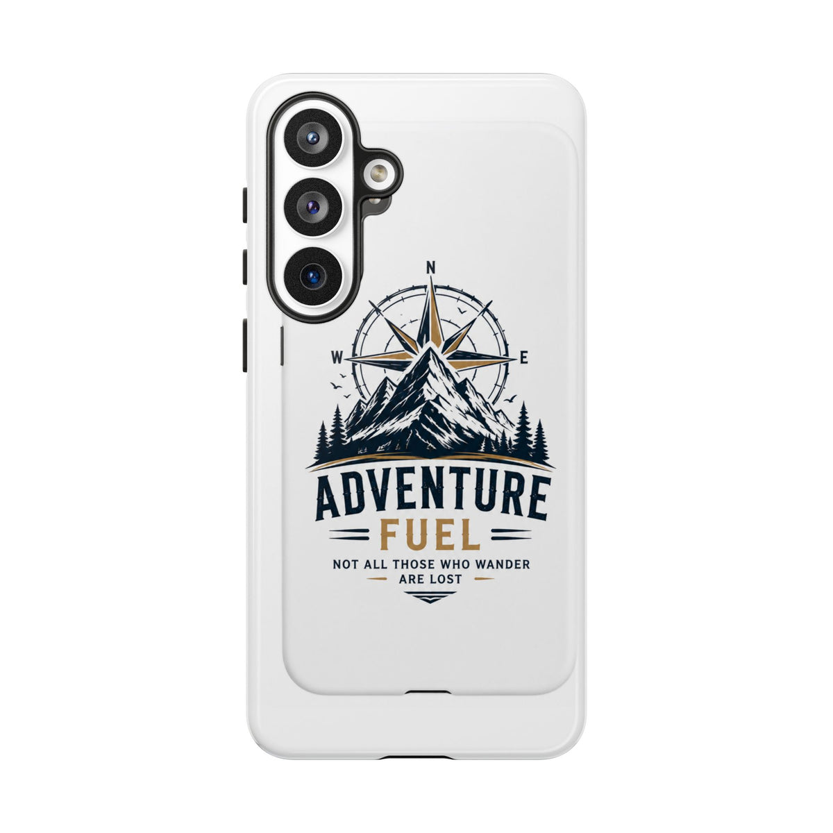 Adventure Fuel Phone Case — Compass & Mountain Travel Protective Cover