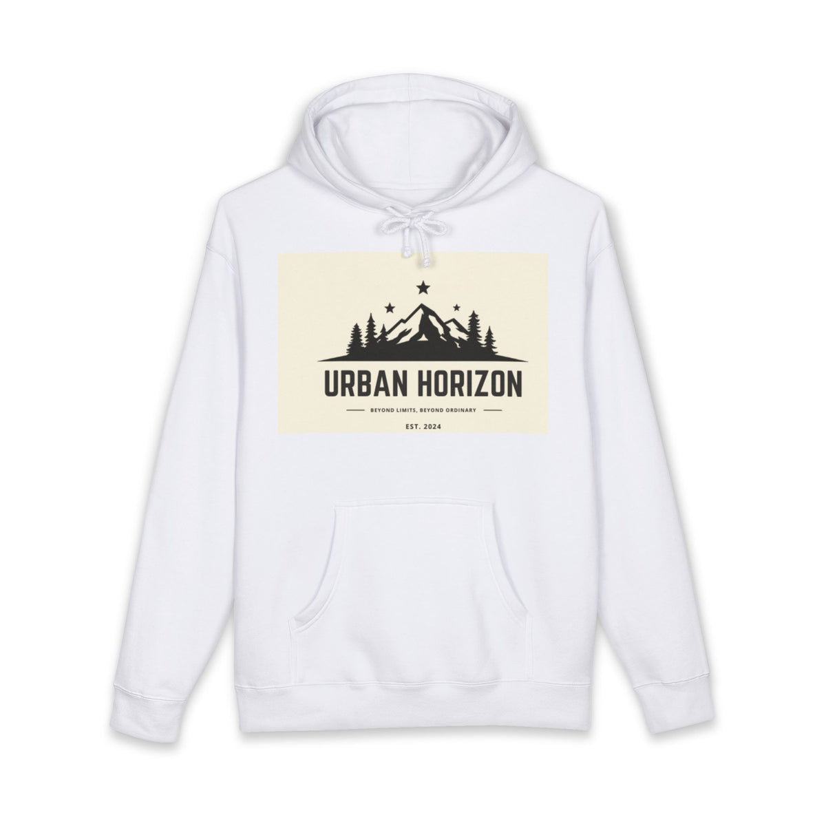 Urban Horizon Hoodie — Mountain Forest Graphic Hooded Sweatshirt