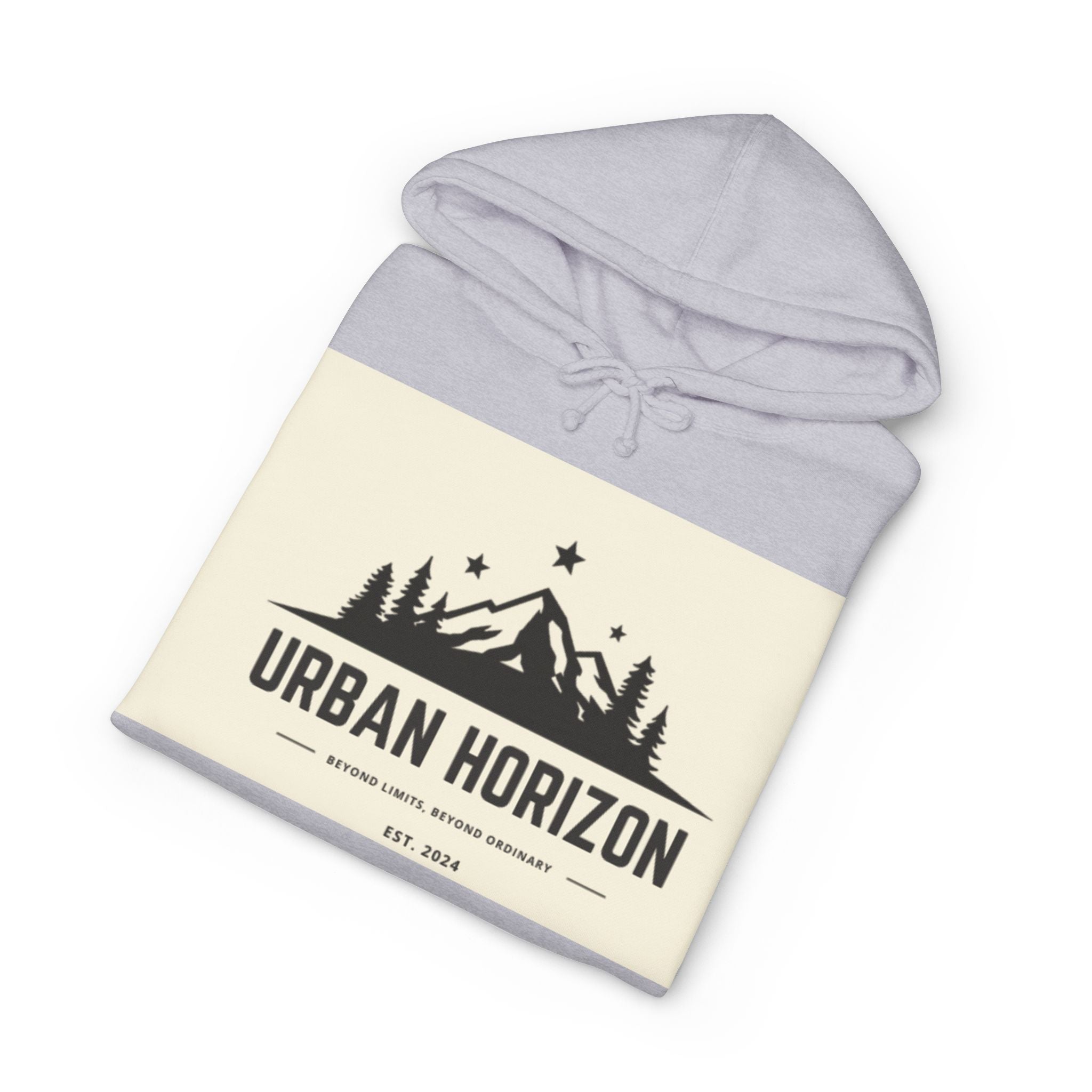 Urban Horizon Hoodie — Mountain Forest Graphic Hooded Sweatshirt