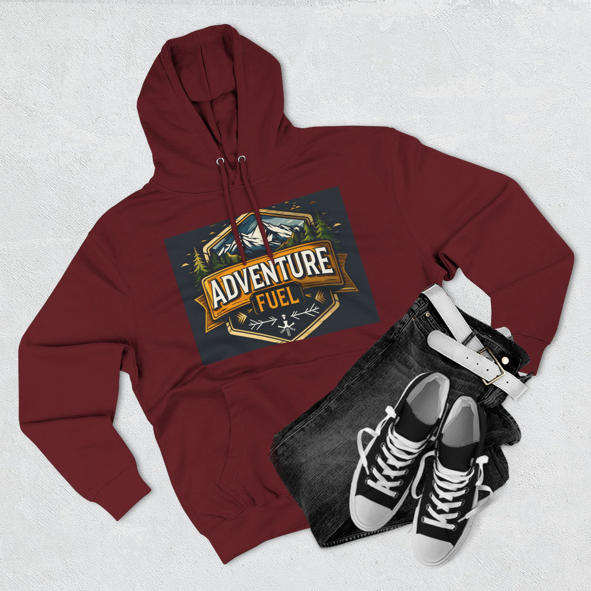 Adventure Fuel Hoodie — Outdoor Camping Graphic Pullover